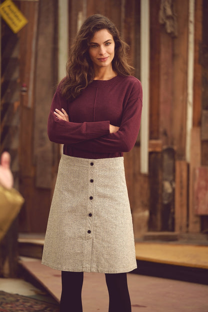 Nachhaltiger Pullover / Sweater aus Hanf und Bio-Baumwolle