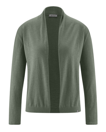 Nachhaltige Strickjacke Cardigan aus Hanf und Bio-Baumwolle – Fairtrade, OEKO-TEX zertifiziert