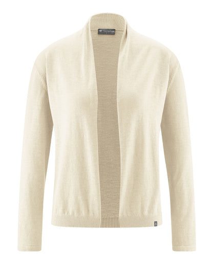 Nachhaltige Strickjacke Cardigan aus Hanf und Bio-Baumwolle – Fairtrade, OEKO-TEX zertifiziert