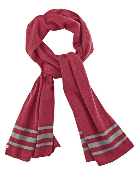 Scarf with striped look