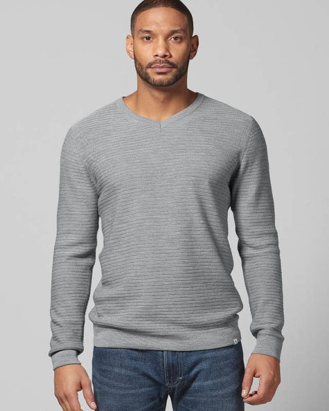 Classic Hemp V-Neck Sweater | Men Normal Fit