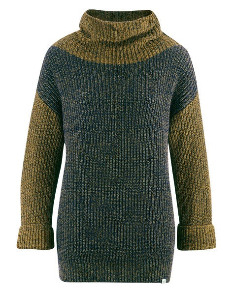 Mottled hemp turtleneck sweater | Women Normal Fit | LZ314
