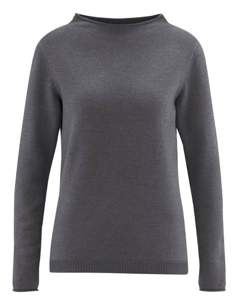 Hemp goblet collar sweater | Women Normal Fit