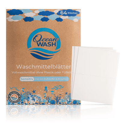 OceanWash Waschmittelblätter | Sensitiv 🤍