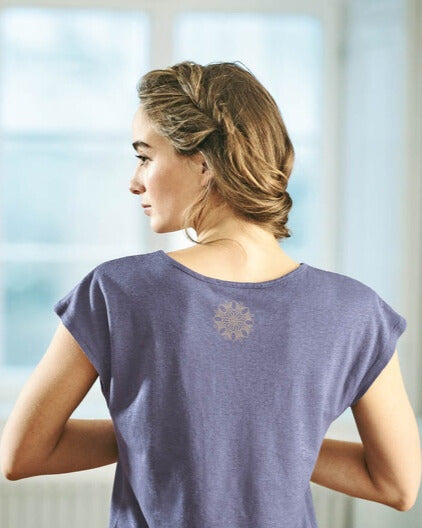 Chemise de yoga en chanvre sans manches | Coupe normale pour femmes | DH653