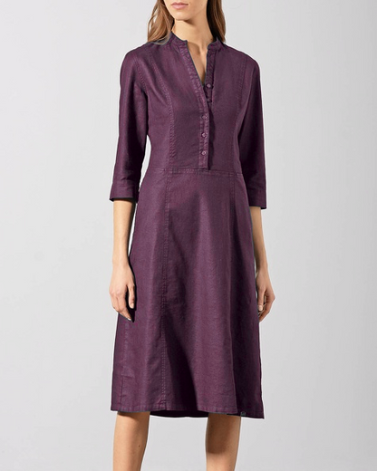 Robe chemise en chanvre moderne | Coupe normale pour femmes | DH187 