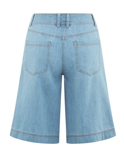 Hemp Bermuda 5-Pocket Jeans Shorts | Women | DH522