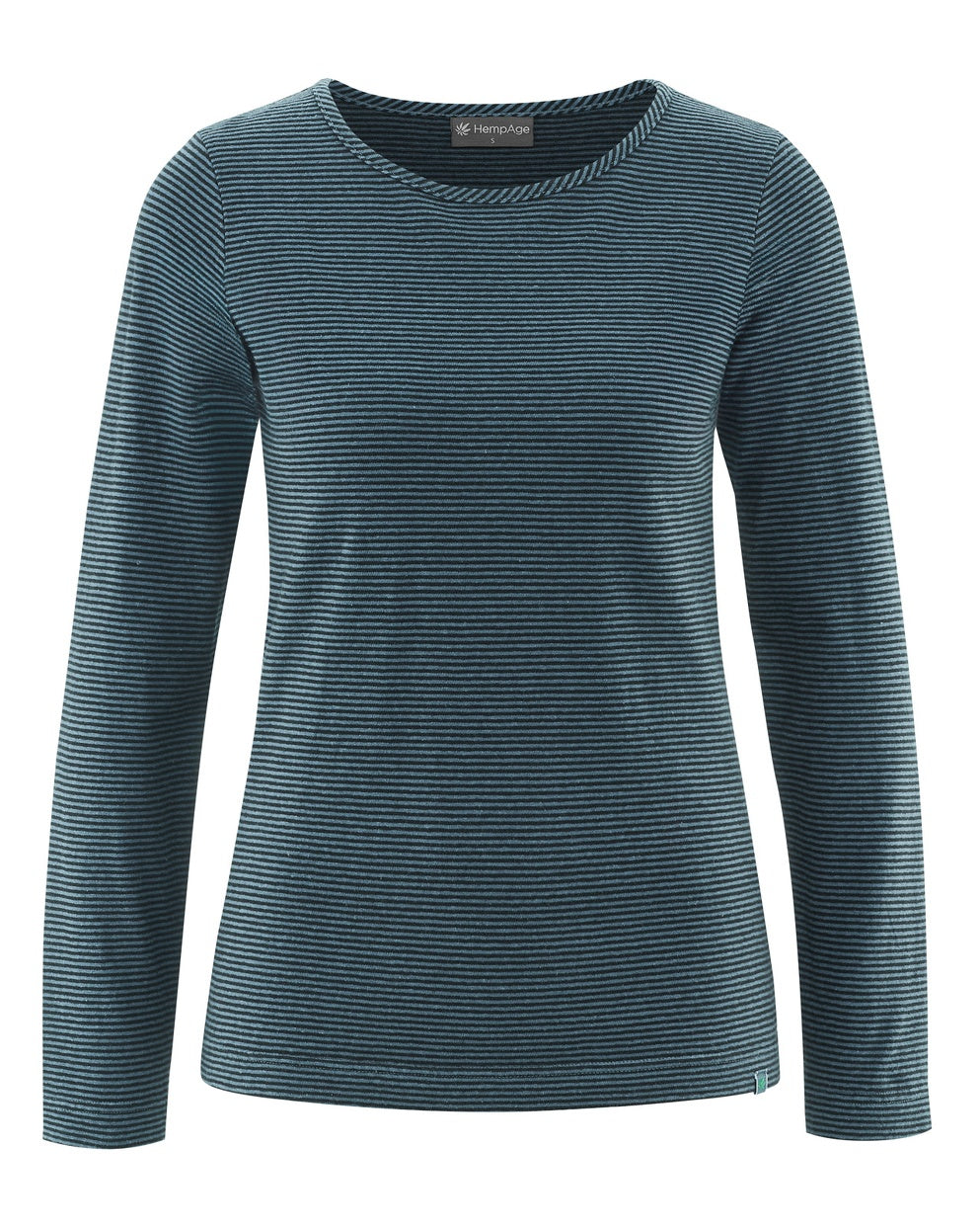 Chemise rayée à manches longues en chanvre | Coupe classique femme | DH679