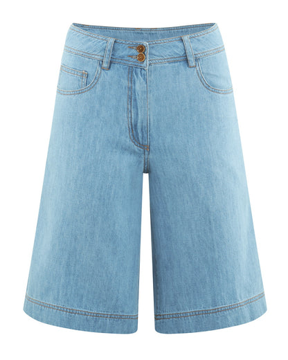 Hemp Bermuda 5-Pocket Jeans Shorts | Women | DH522